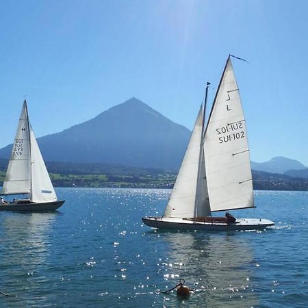 Swisshut Stunning Views Alps Lake - Chalet Erli Darligen Luaran gambar