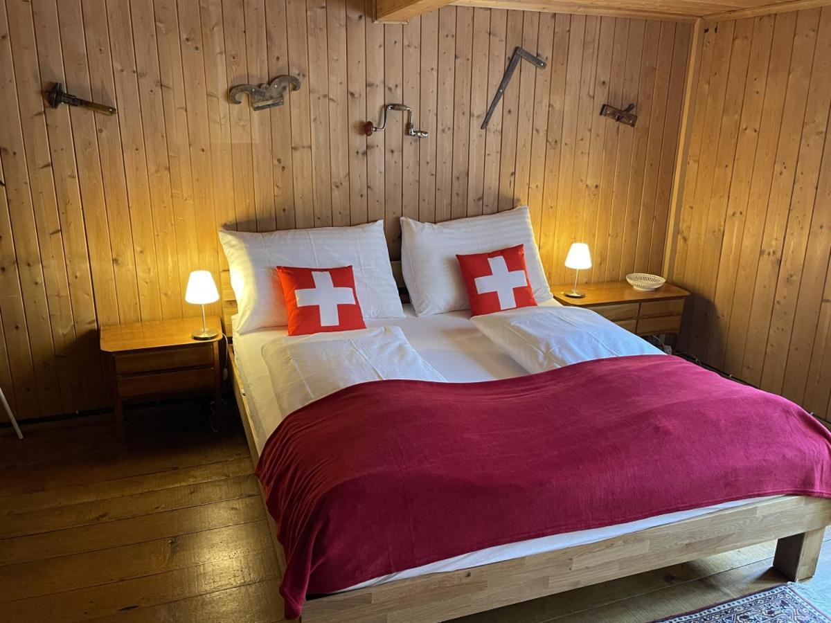 Swisshut Stunning Views Alps Lake - Chalet Erli Darligen Luaran gambar