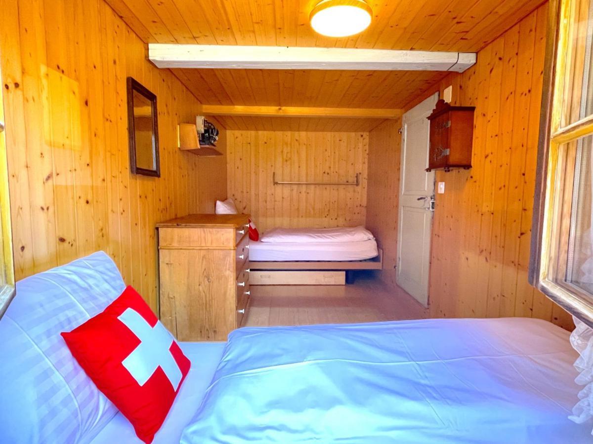 Swisshut Stunning Views Alps Lake - Chalet Erli Darligen Luaran gambar
