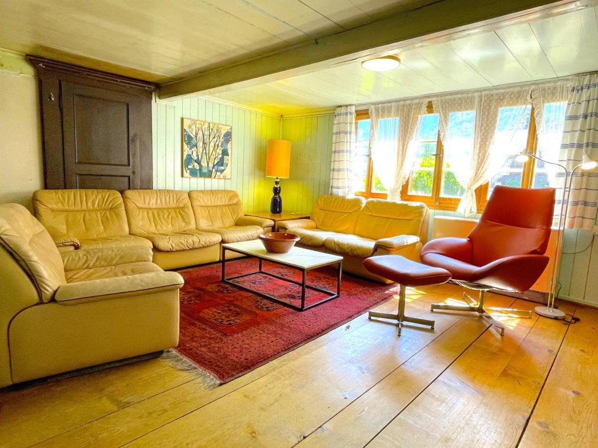 Swisshut Stunning Views Alps Lake - Chalet Erli Darligen Luaran gambar