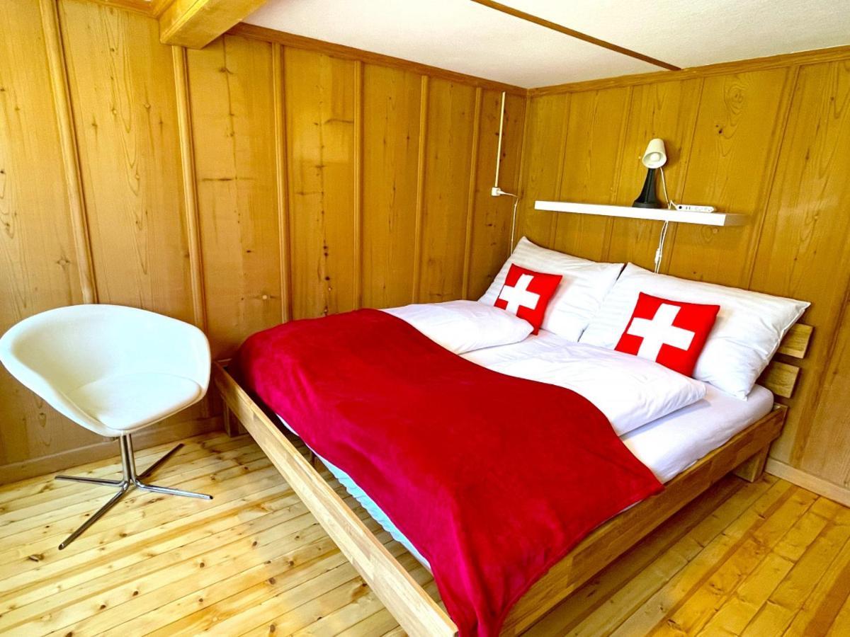 Swisshut Stunning Views Alps Lake - Chalet Erli Darligen Luaran gambar